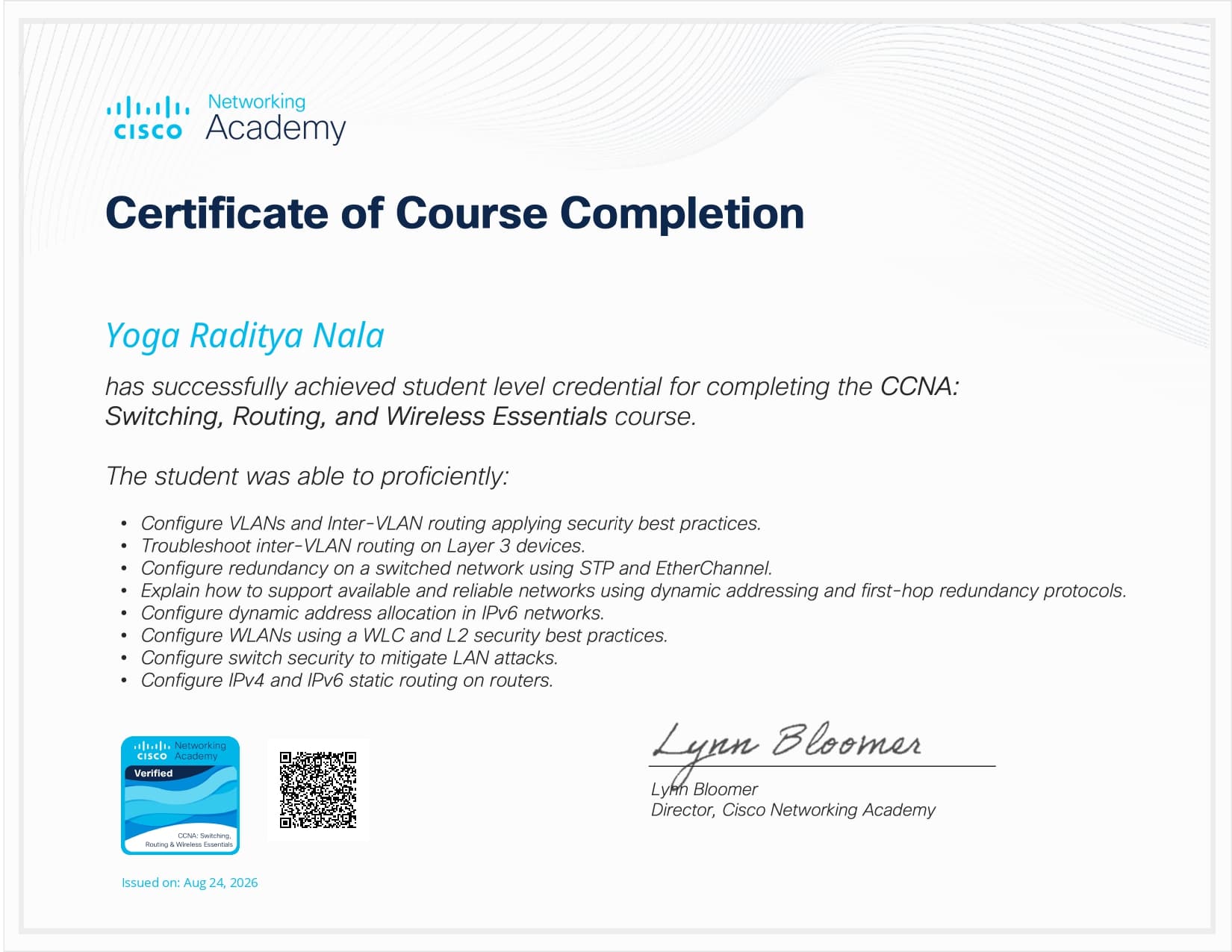 CCNA: Switching, Routing, and Wireless Essentials